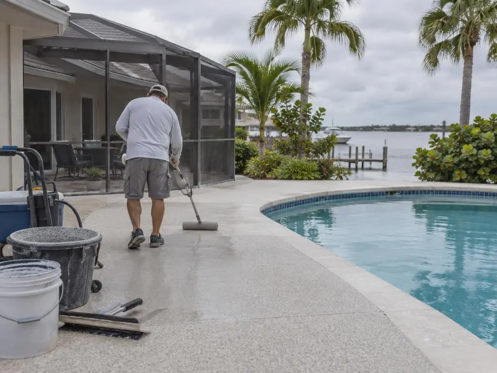 Pool Deck Resurfacing in Sarasota, FL